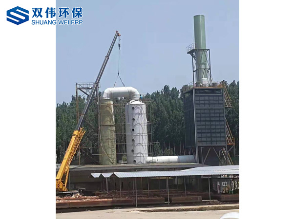 脱硫湿电除尘安装现场