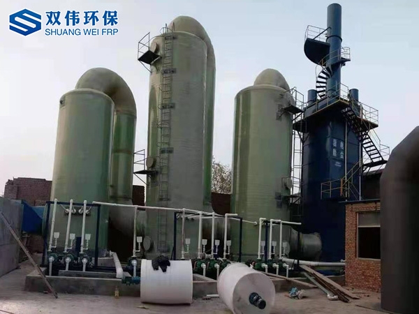 脱硫湿电除尘安装现场